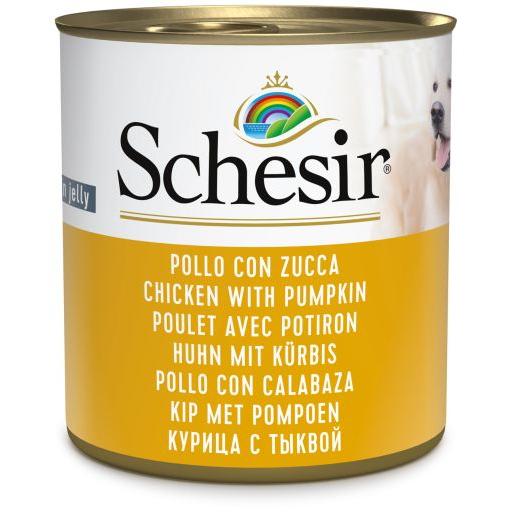 Schesir Comida Húmeda de Pollo con Calabaza para Perros - 285 GR
