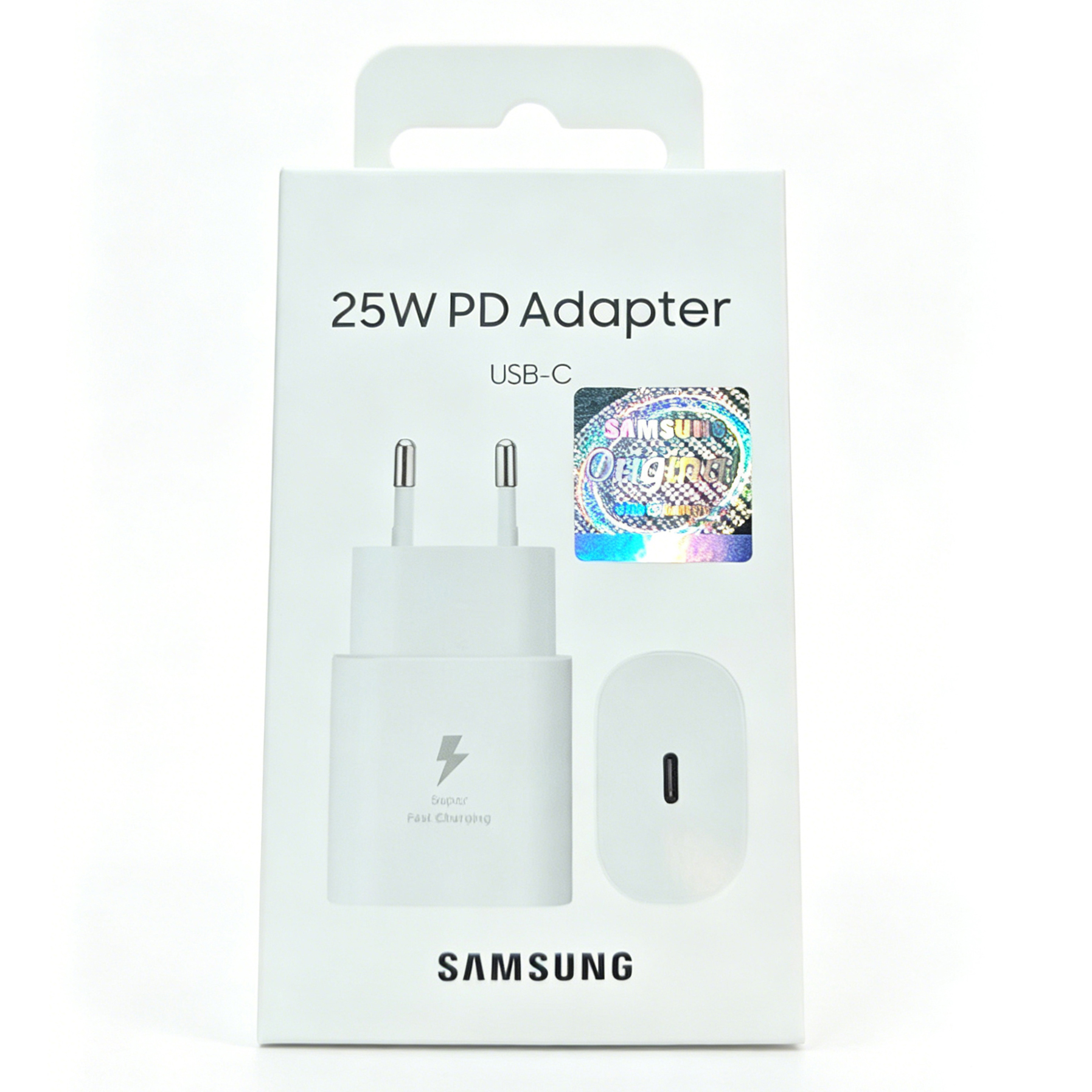 Kit de Carga Rápida Samsung de 25W con USB-C – Incluye Cable de 1 m (Blanco, Enchufe UE)