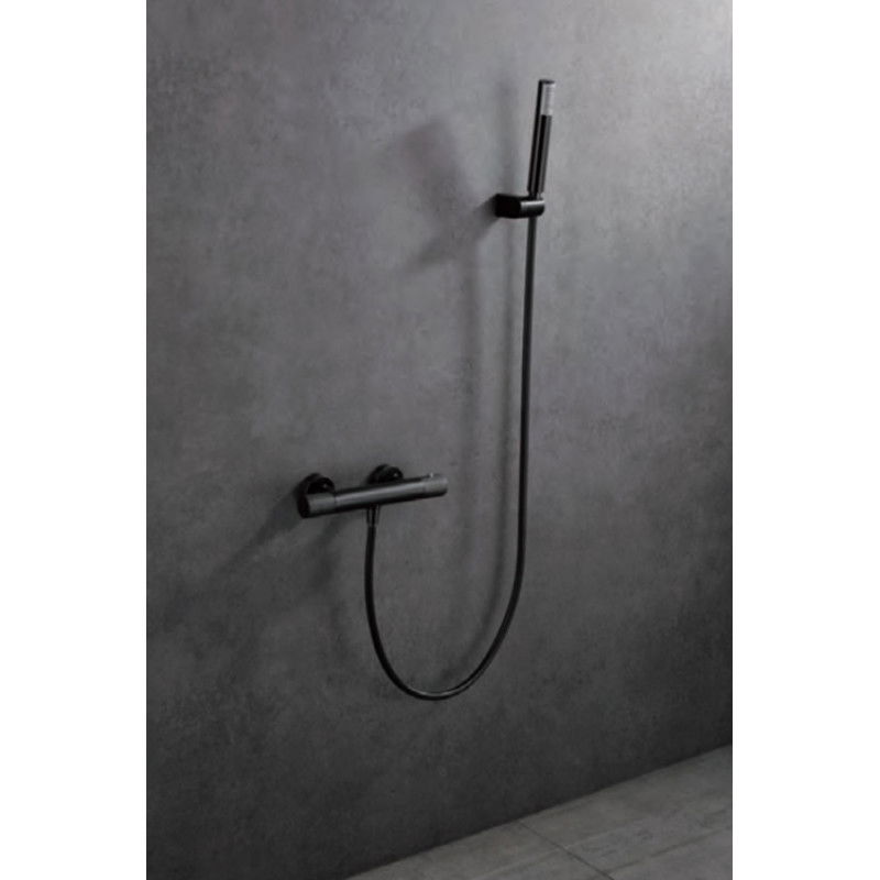 Imex BTD038-5BGM grifo de ducha termostático de latón y ABS acabado Black Gun Metal