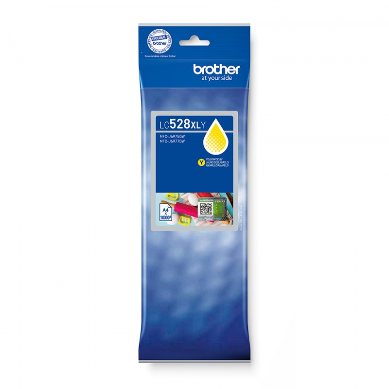 Brother - LC528XLY Yellow Ink Cartridge cartucho de tinta 1 pieza(s) Original Ultra High Yield Amarillo LC528XLY