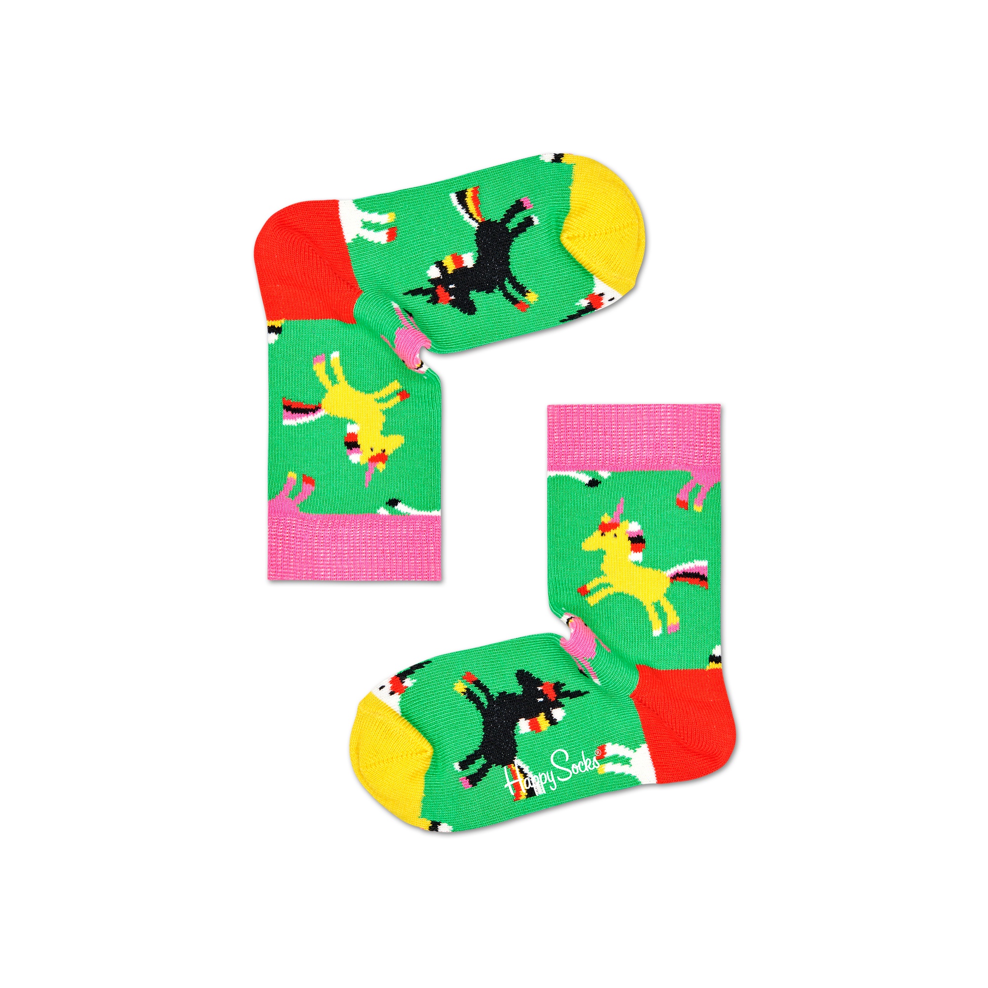 Happy Socks Calcetines Niños Unicornios Verde Talla 0-12M