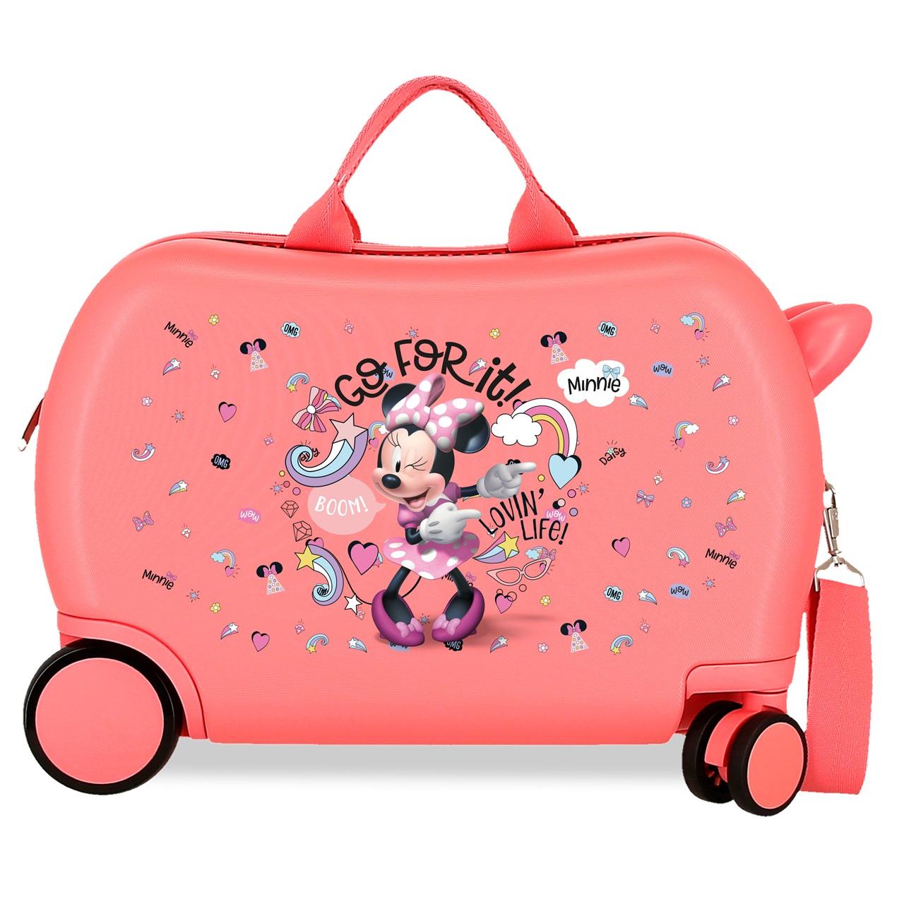 Maleta infantil Minnie lovin life coral 45x31x20 cm