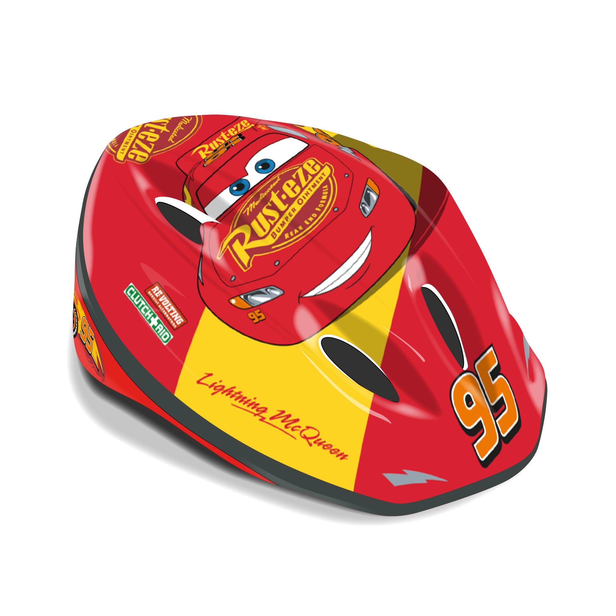 Casco infantil para bicicleta, con diseños exclusivos de Cars (4612) Casco deportivo y ergonómico. Con almohadillas para mayor comodidad. Ligero y fácil de llevar. Calidad al mejor precio. De acuerdo a la normativa CE. +3 años