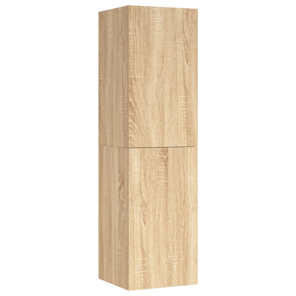 vidaXL Mueble de TV madera contrachapada color roble 30,5x30x110 cm