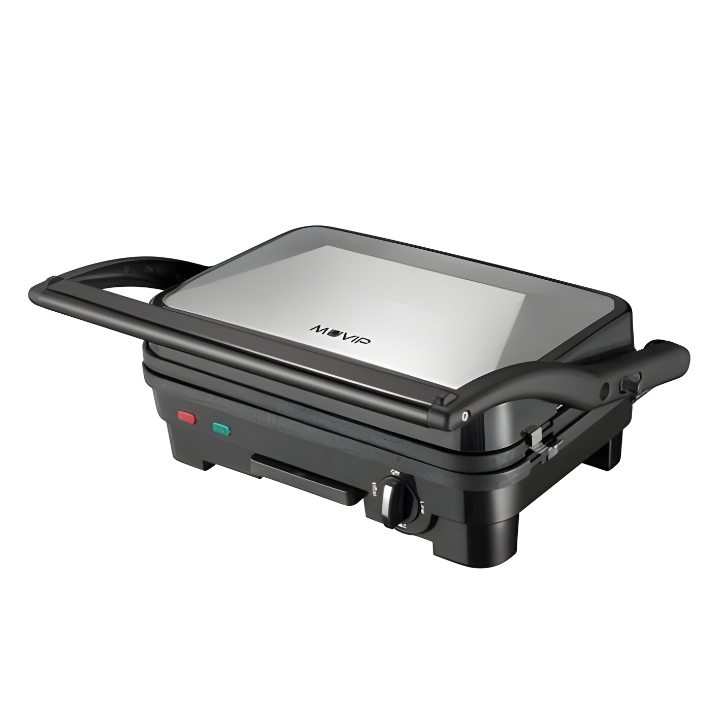 Sandwichera Inox 1800W - Placas Antiadherentes Reversibles - Selector de Temperatura