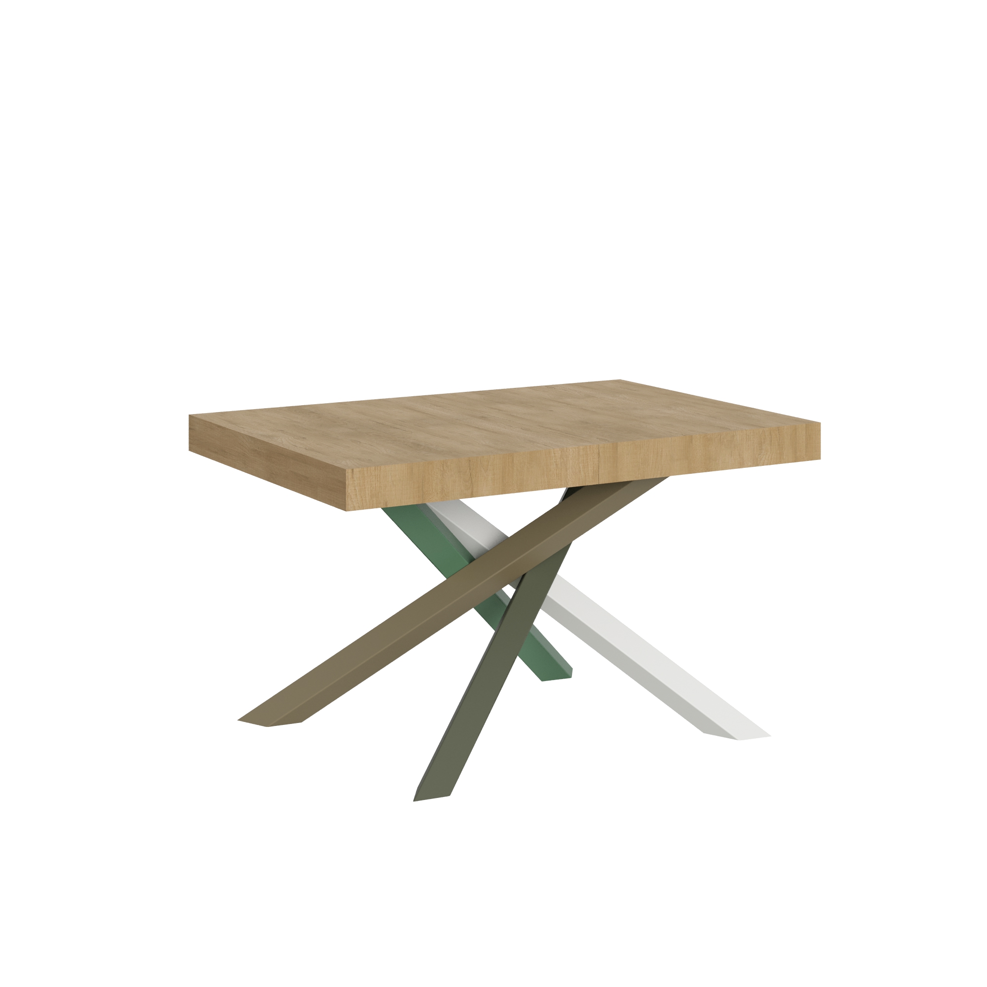 Mesa extensible 90x130/390 cm Volantis Estructura Roble Nature 4/A - Itamoby
