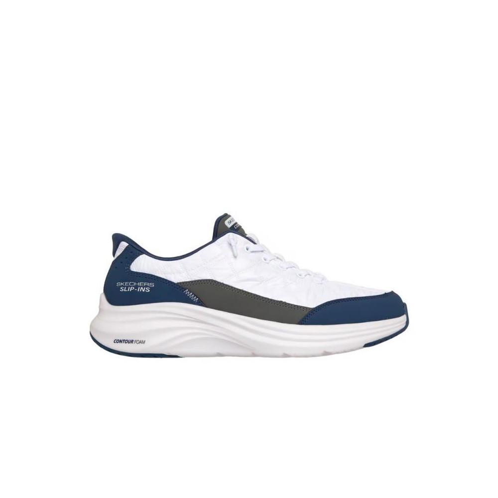 Sneakers Hombre Skechers Contour Foam - Cozy Fit Blanco-Azul