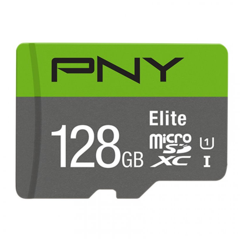 PNY Elite Microsdxc 128GB UHS-I Clase 10 - Tarjeta de Memoria para Teléfonos Inteligentes y Tabletas