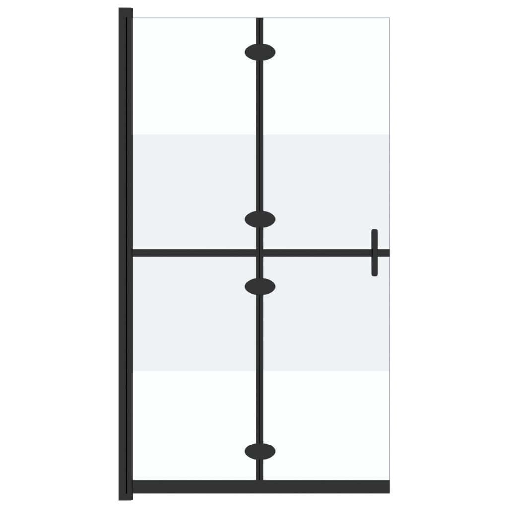 vidaXL Mampara de Ducha Plegable Vidrio ESG Medio Esmerilado Cabina Dimensiones 70 x 190 cm,  80 x 190 cm,  90 x 190 cm y mas