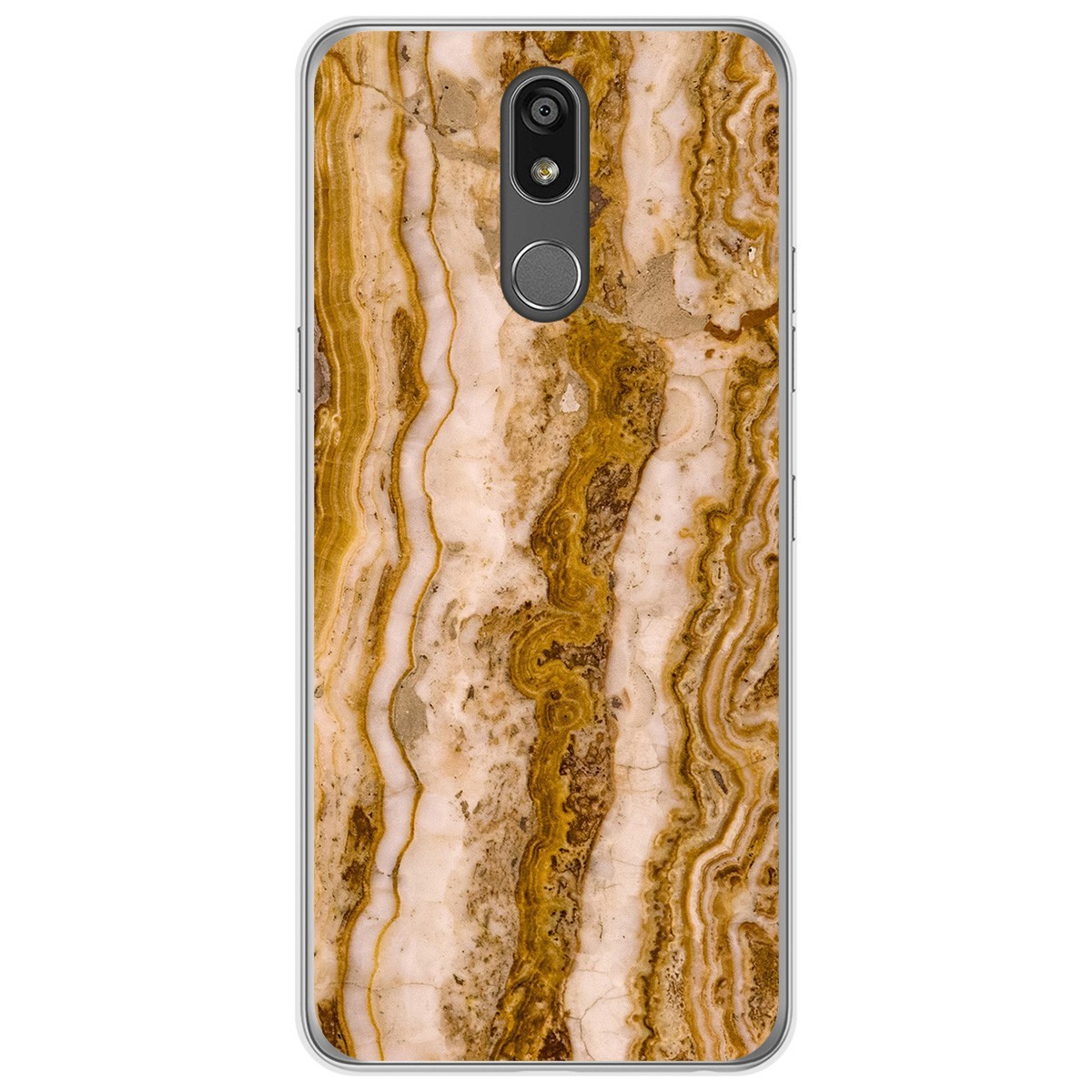 Tumundosmartphone Funda Gel Tpu para Lg K40 diseño Mármol 10 Dibujos