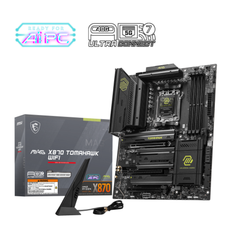 Placa Msi Mag X870 Tomahawk Wifi,amd,am5,x870,4ddr5,lan5g+wifi7+bt5.4,atx
