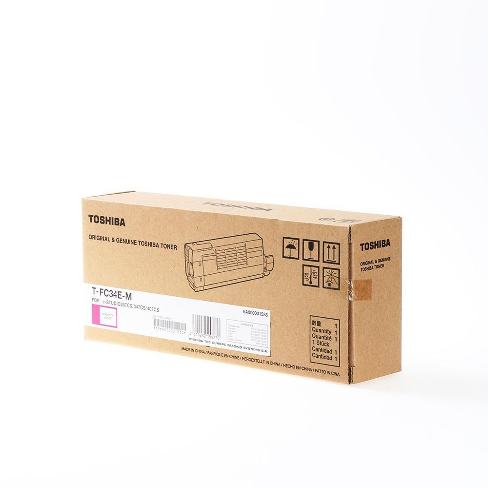 Toshiba Tóner Magenta de Alta Calidad para Impresoras - T-fc34em