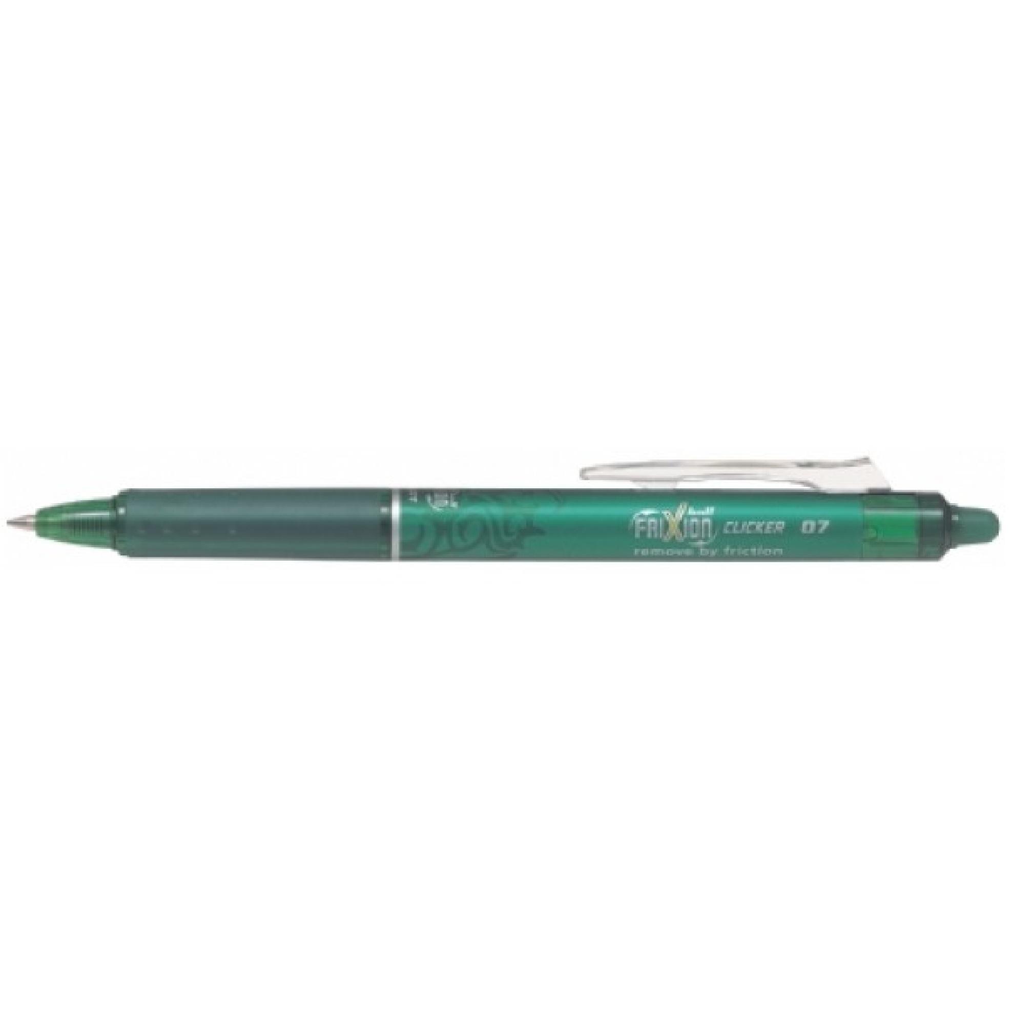 Pilot Frixion Clicker - Bolígrafo Borrable con Sistema de Fricción - Punta de Bola 0.7 mm -- Tinta que Desaparece - No Mancha, No Daña el Papel - Ideal para Todas las Edades