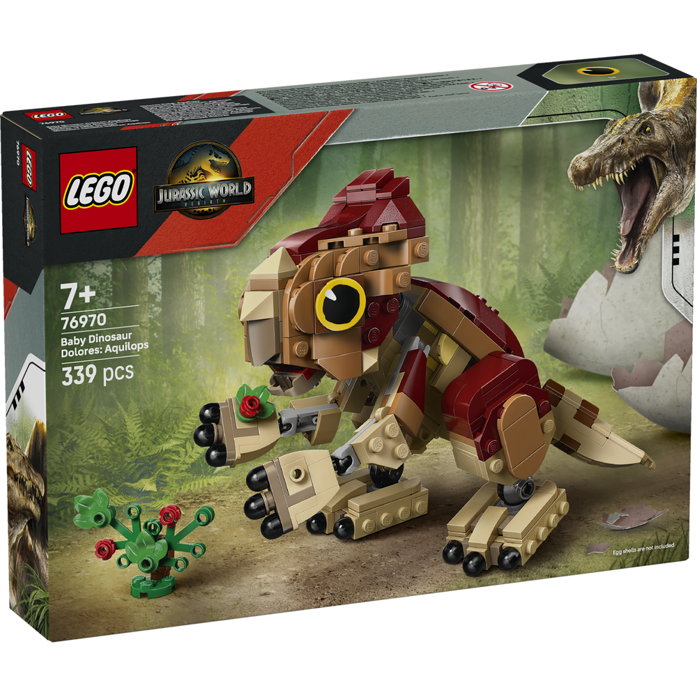 LEGO JURASSIC WORLD – DOLORES BEBÉ: AQUILOPS, 76970, TIENDA CON LICENCIA OFICIAL, DINOSAURIO, ARTICULADO, PRODUCTO CON LICENCIA OFICIAL, ENVIO 24-48 HORAS PENÍNSULA, PIEZAS, BLOQUES, BRICKS, JUGUETES, 100% ORIGINAL