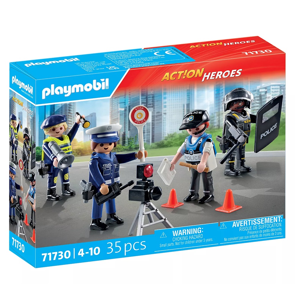 PLAYMOBIL - SET DE FIGURAS DE POLICÍA, 71730, TIENDA CON LICENCIA OFICIAL
