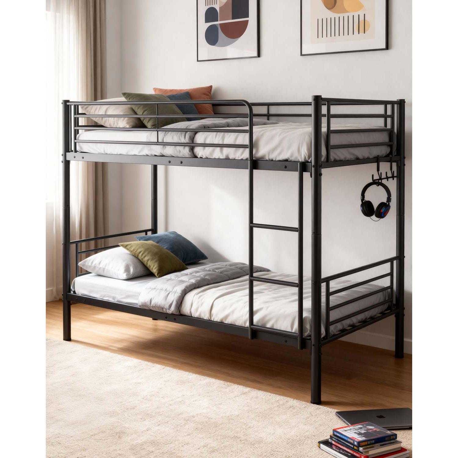 Litera metálica Nettie - Color Negro - Homekit