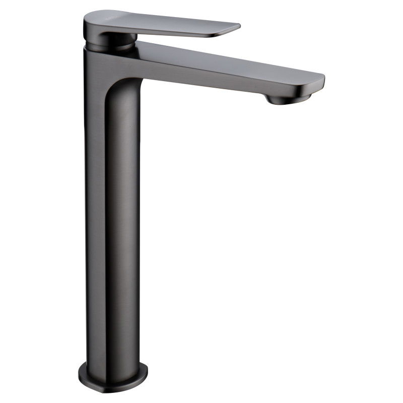 Imex Nápoles BDN047-3BGM grifo monomando alto para lavabo de latón negro metalizado