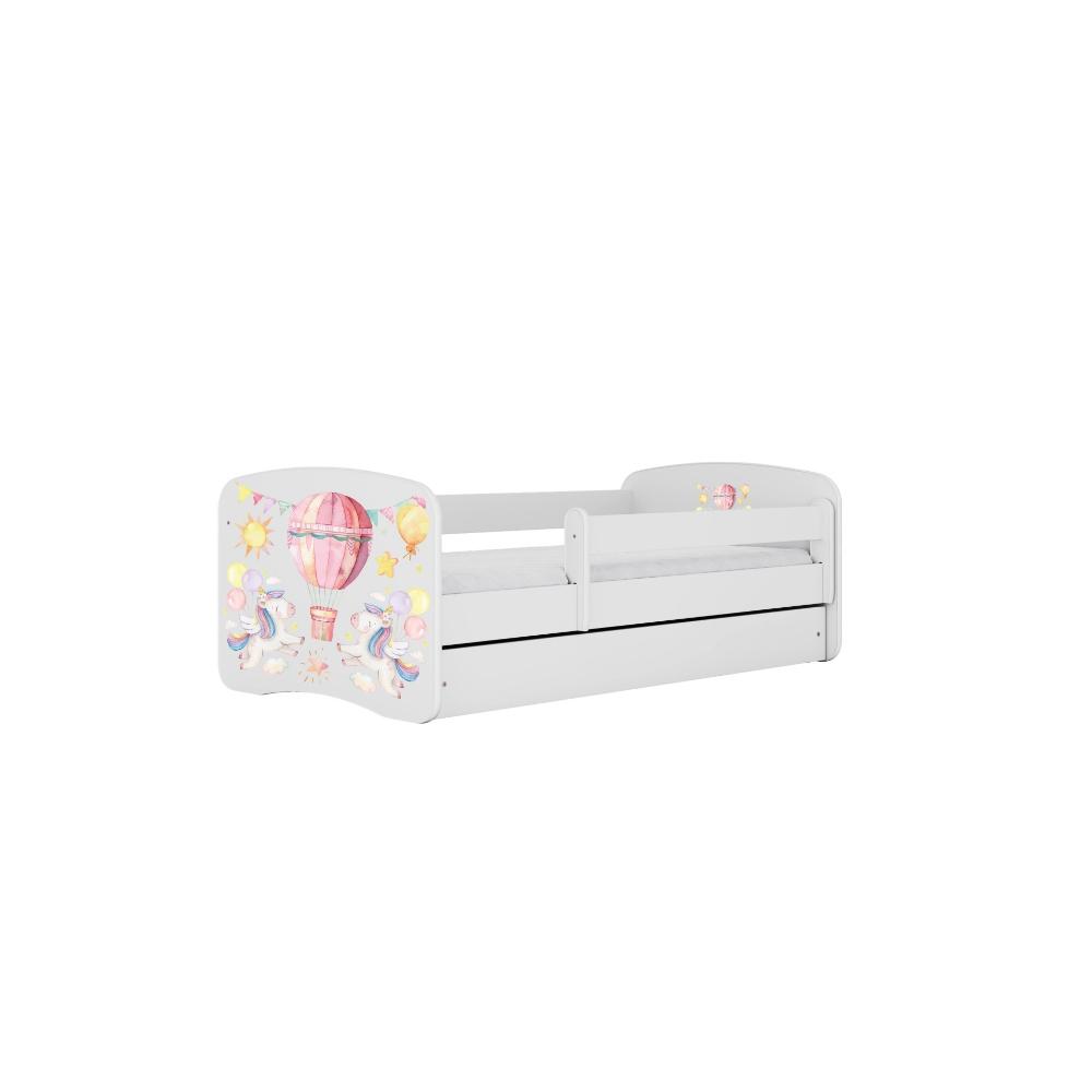Cama 160 x 80 cm Kocot Kids com colchão BabyDreams Balloon White