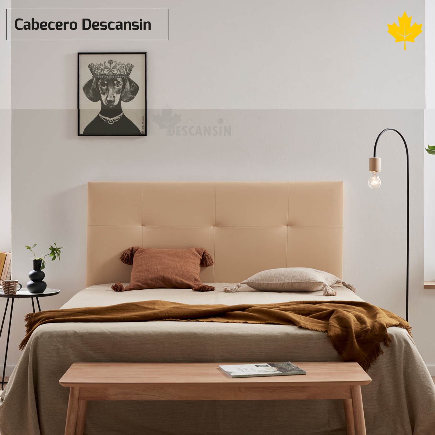 Almohada Viscoelastica Descansin, 90 cm, Efecto nube