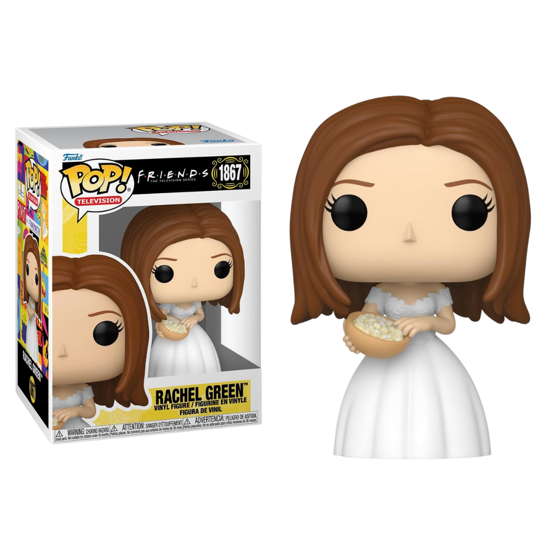 FUNKO POP! FRIENDS - RACHEL GREEN VESTIDA DE NOVIA, 90419, Nº 1867, TIENDA CON LICENCIA OFICIAL, ENVIO 24-48 HORAS PENÍNSULA, FIGURA, CABEZÓN, MUÑECO, JUGUETES, SERIE, COMEDIA, APARTAMENTO, NEW YORK, AMISTAD, AMIGAS