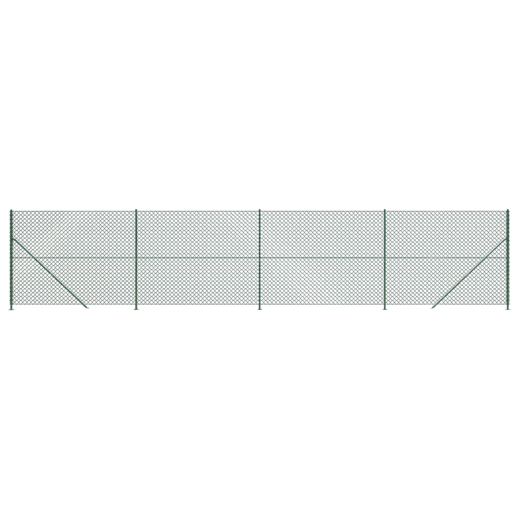 vidaXL Cerca de alambre con brida verde 1,4x10 m