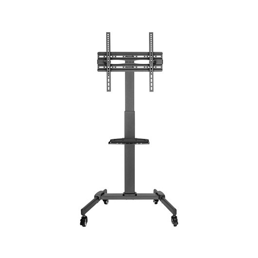 Goobay 59507 Soporte de TV móvil con Ruedas para televisores y monitores de Entre 37" y 70" (94-180cm) / Inclinable y Ajustable en Altura/Soporte de TV para TV Plana y TV Curva de hasta 35 kg