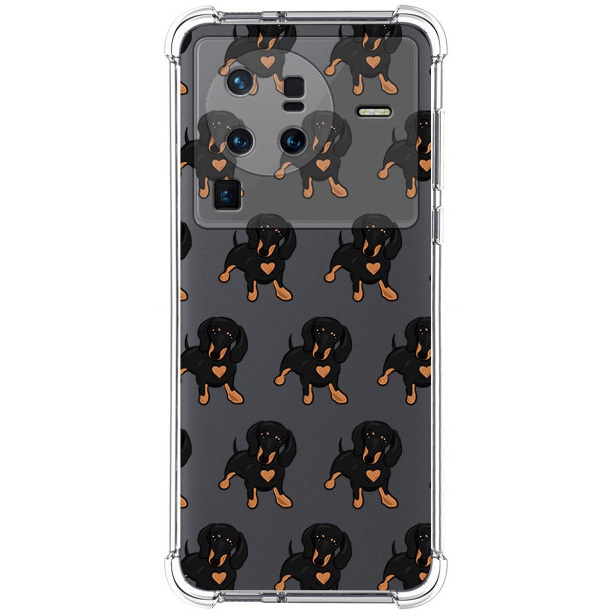 Funda Silicona Antigolpes para Vivo X80 Pro 5G diseño Perros 10 Dibujos