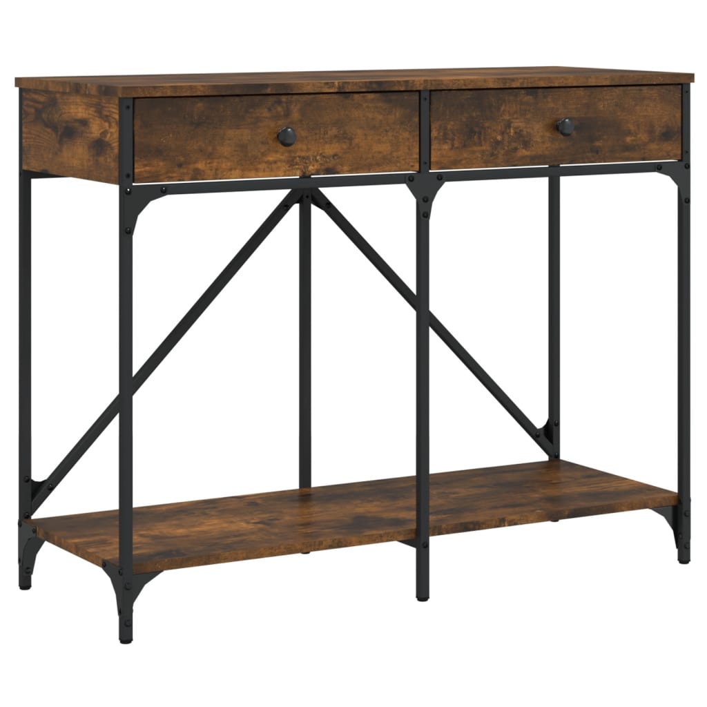 Vidaxl Mesa Consola Madera de Ingeniería 100x39x78,5 Cm Negro
