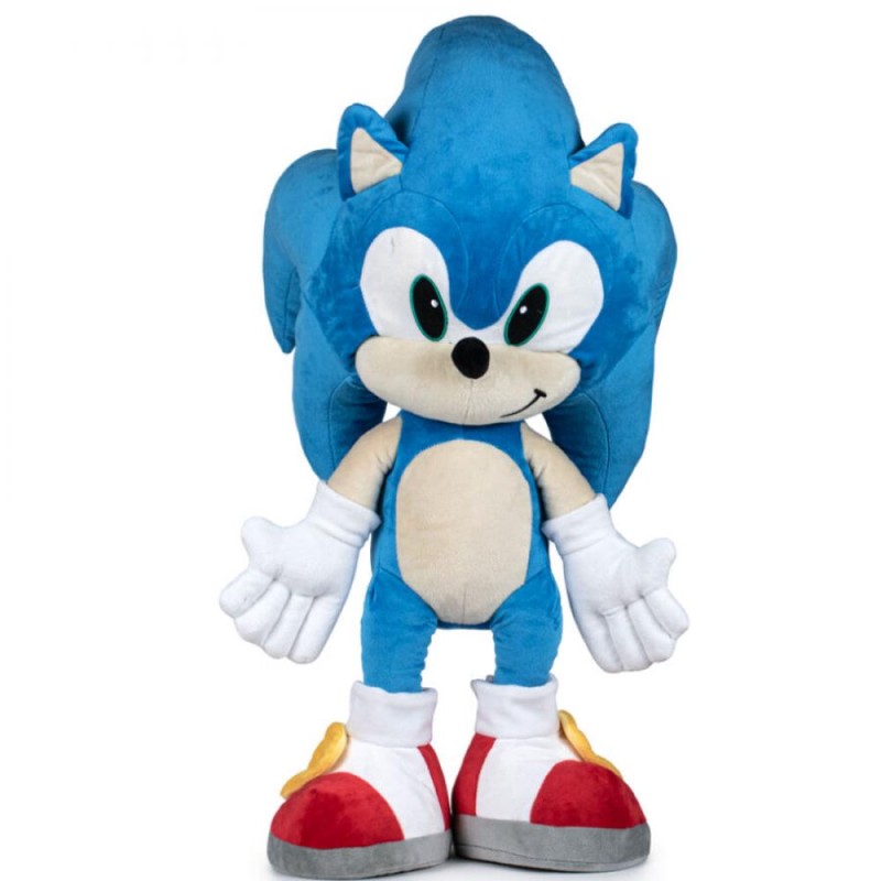 Sonic The Hedgehog - Sega- Peluche Sonic - Medidas 70-100 cm - Color azul