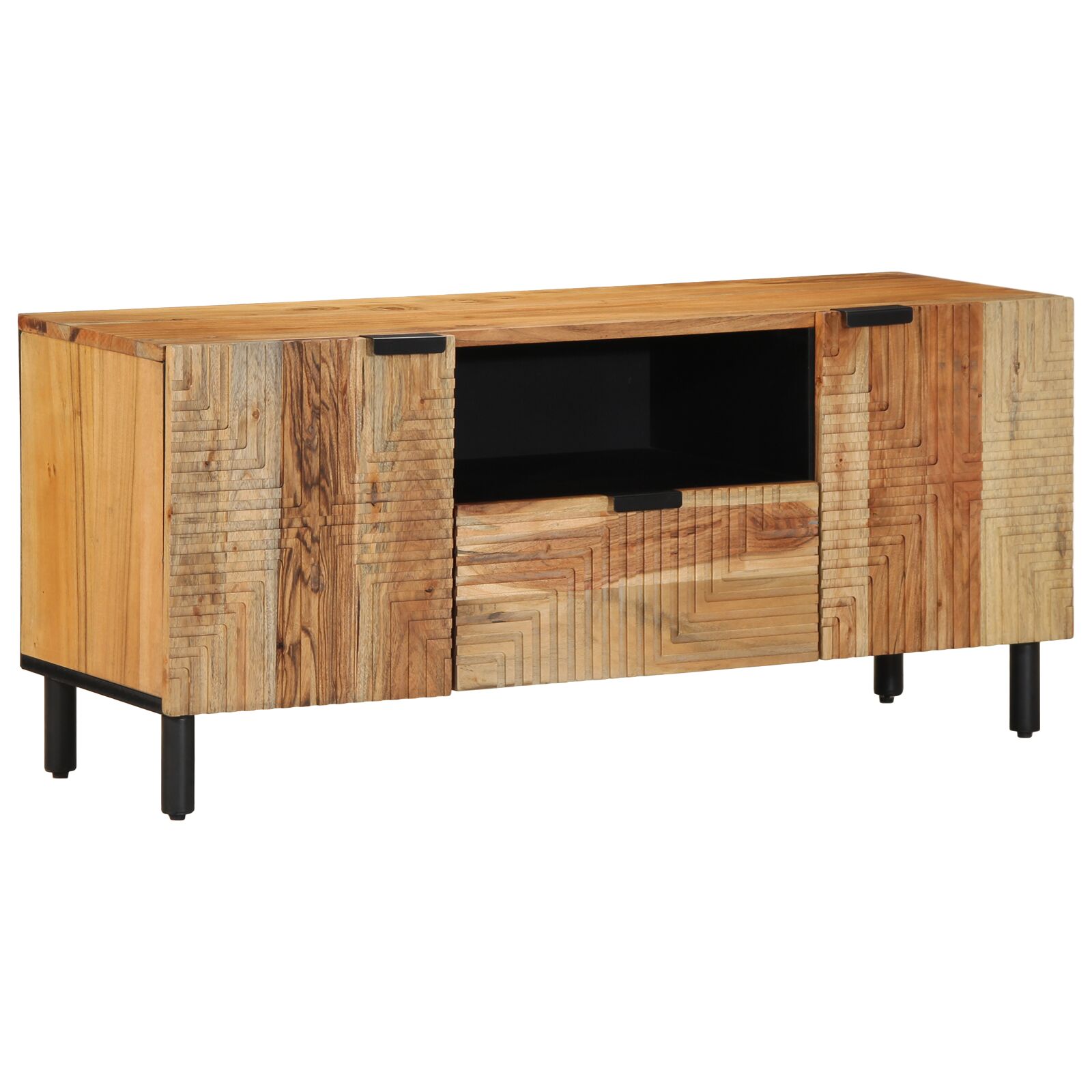 Gabinete de TV vidaXL 105x33,5x46 cm Madera maciza de Acacia