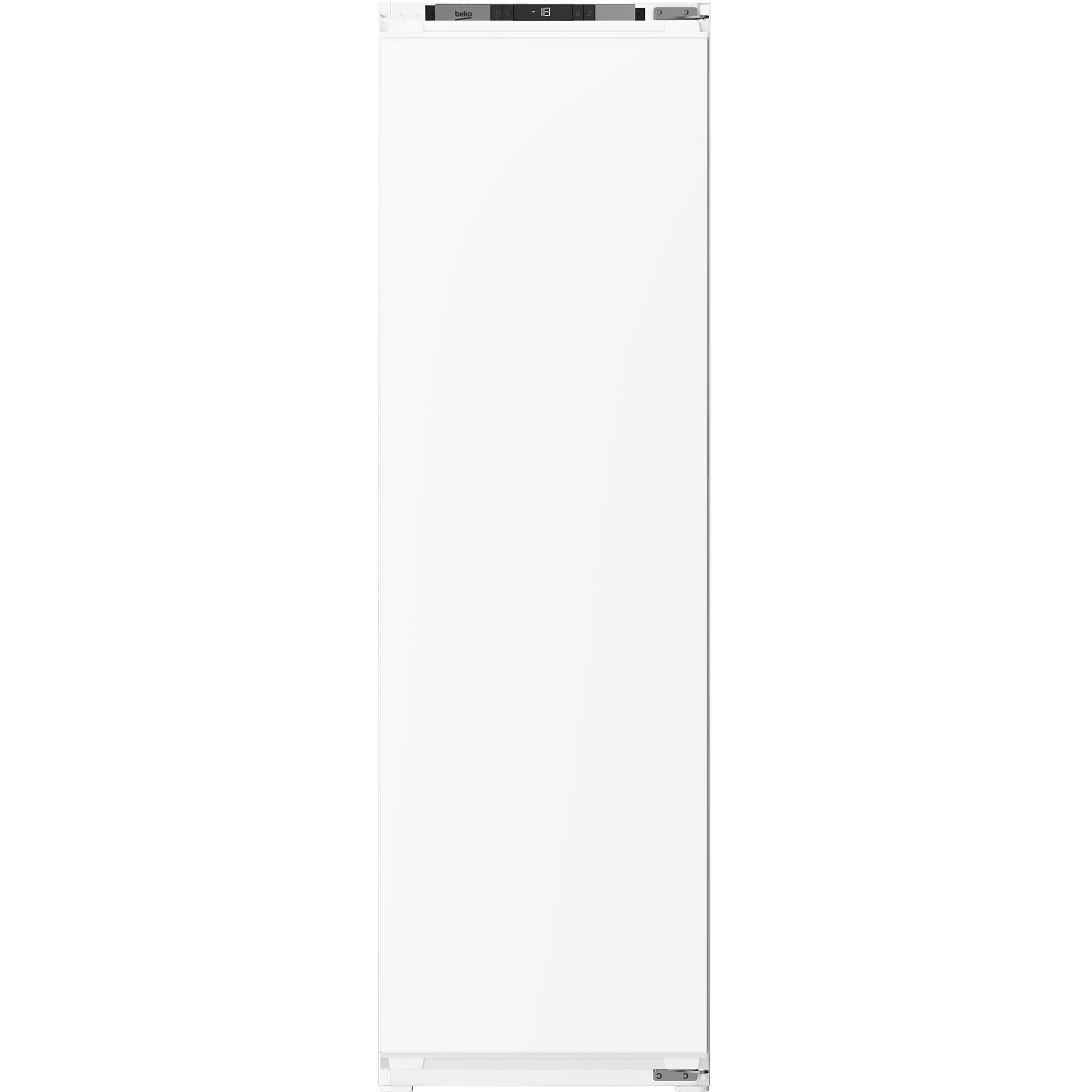 Beko - Congelador vertical integrable BFNA247E40SN de 220 L, clase energética E, tecnología No Frost y control mecánico para cocina moderna, altura 177 cm, ancho 54 cm, color blanco