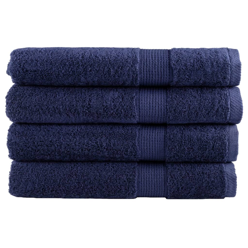 vidaXL Toallas de sauna 4 uds 100% algodón 80x200 cm 600 gsm toalla Color Antracita,  Azul,  Dorado y mas