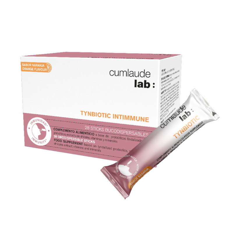 CUMLAUDE TYNBIOTIC INTIMMUNE 28 STICKS BUCODISPERSABLES