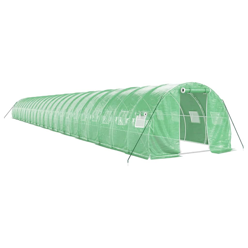 vidaXL Invernadero con estructura de acero verde Multitalles