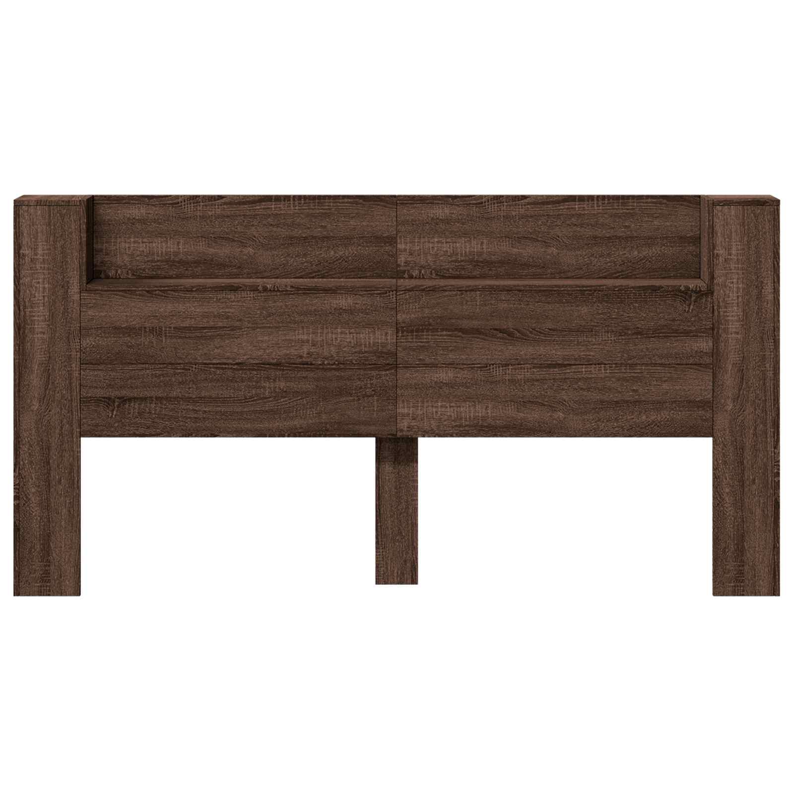vidaXL Cabecero con estante Roble Marrón 200 x 16,5 x 103,5 cm