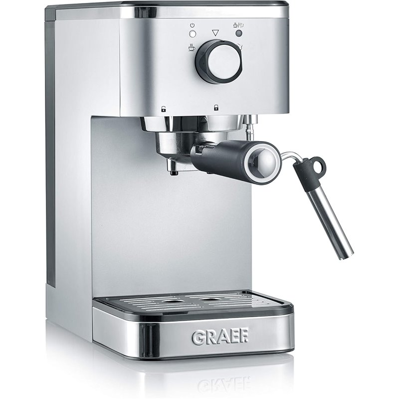 GRAEF cafetera espresso con portafiltro Salita ES 400, plateada