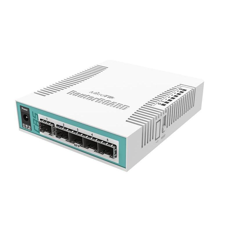 Mikrotik CRS106-1C-5S switch Gigabit Ethernet (10/100/1000) Energía sobre Ethernet (PoE) Blanco