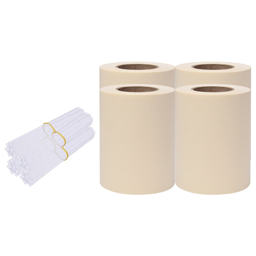 Vidaxl Paneles de Privacidad 4 Uds PVC 35x0,19 M Color Estampado de Hojas