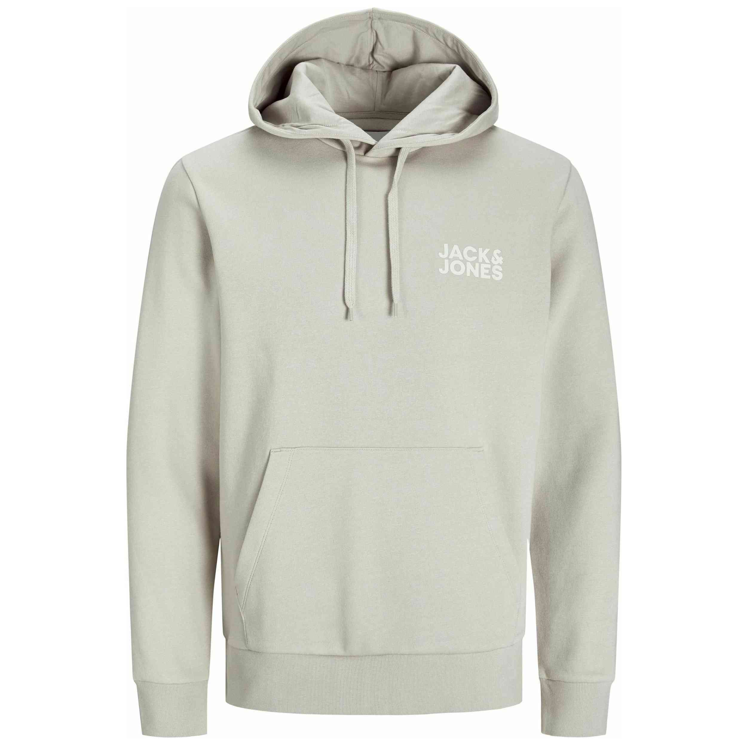 Sudadera Jack & Jones Corp Logo Sweat Hood Noos Sl-Moonbeam