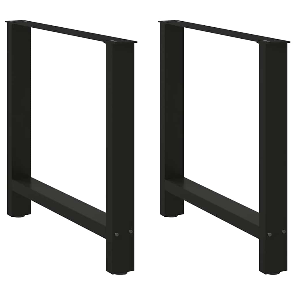 vidaXL Patas para mesa de comedor (2 unidades, 70 x 72-73 cm, acero)