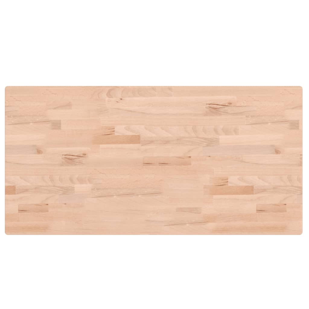 vidaXL Encimera de Baño Tablero de Lavabo Madera Maciza de Haya 100x50x2,5 cm Color Marrón,  Natural, y mas