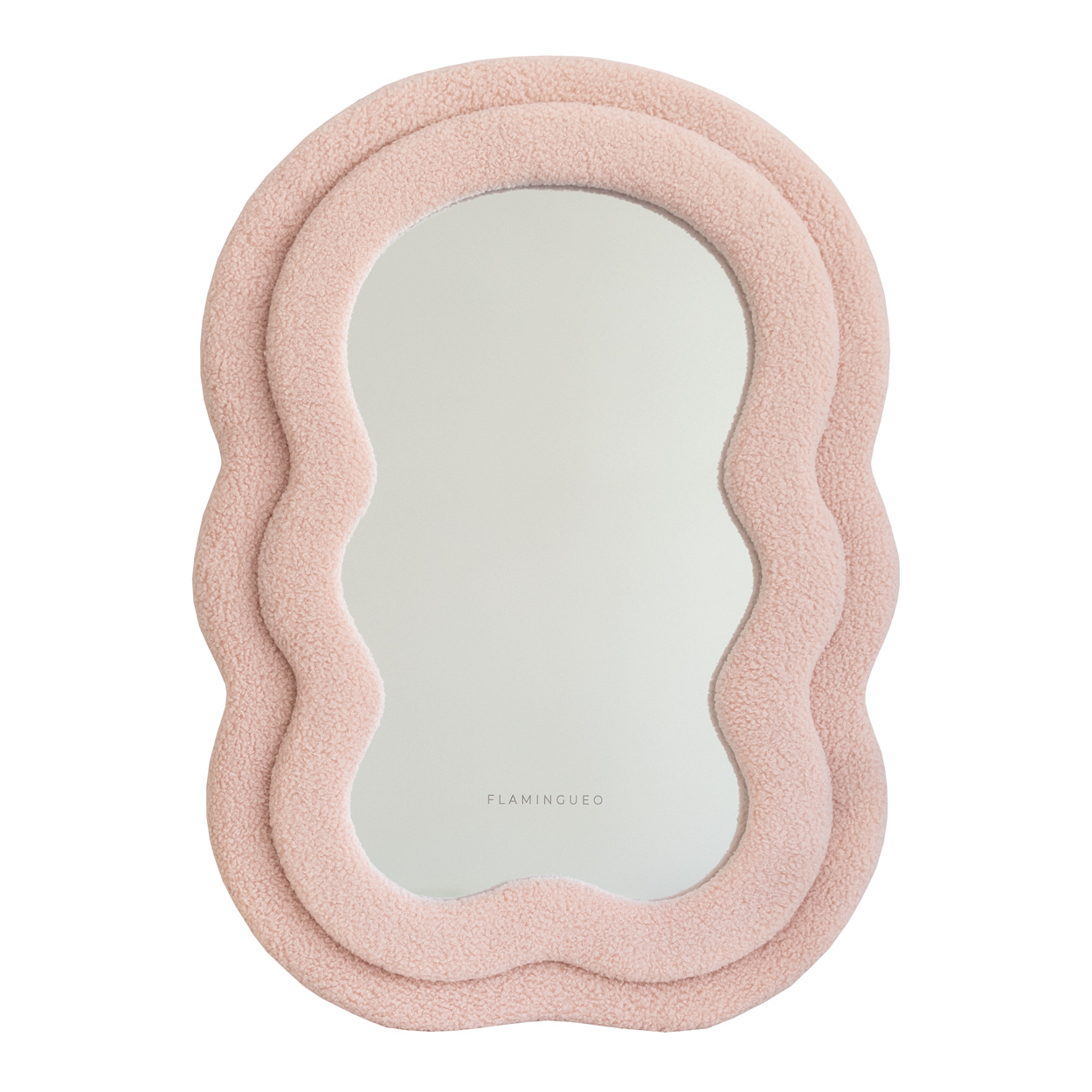 Flamingueo Espejo Pared Espejo Irregular Espejos Decorativos de Pared Espejo de Mesa Espejo Ondulado Decoracion Pared Wavy Mirror
