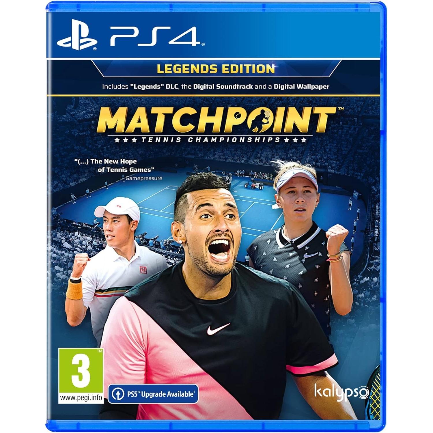Matchpoint: Tennis Championships (Legends Edition) Juego para Consola Sony PlayStation 4 PS4
