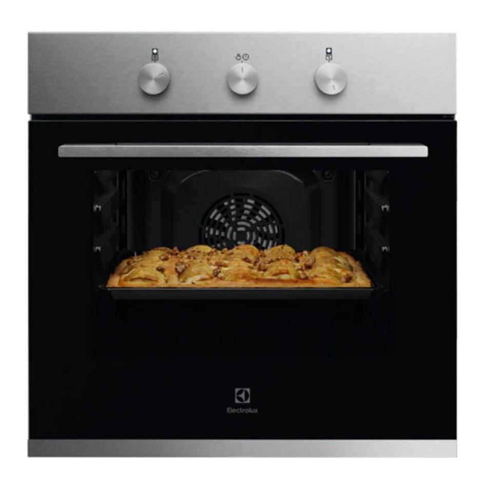 Electrolux - Horno multifunción KOHHH00BX3 de 58 L con limpieza AquaClean, acero inoxidable antihuellas y clase energética A
