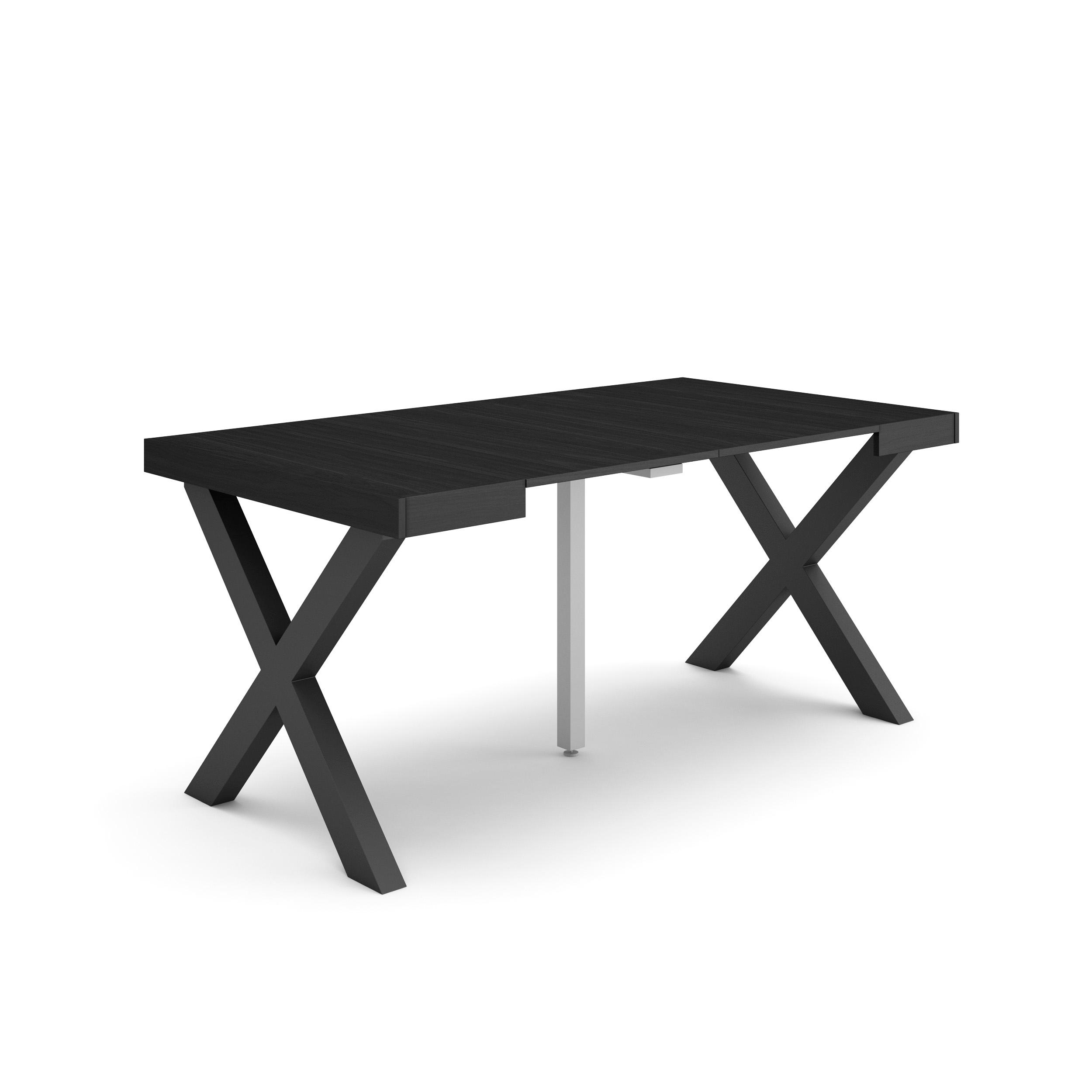 Skraut Home, Mesa Consola Extensible, Mesa Auxiliar, Tapa, 58/160x90x73cm, Práctica y Versátil, Estilo Moderno, Fácil Montaje