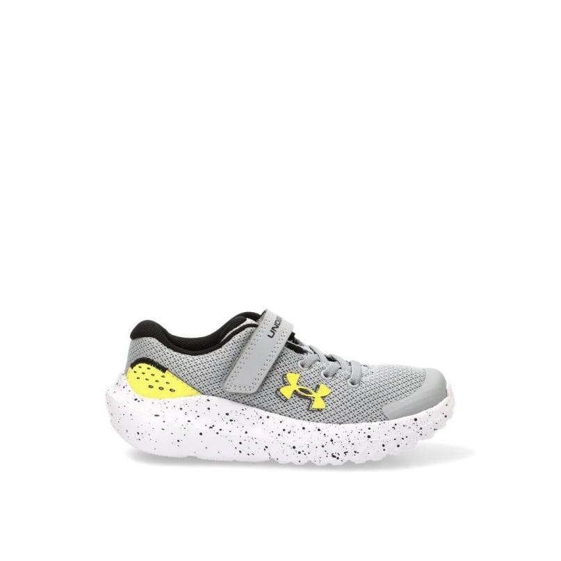 Zapatillas Running Under Armour - Niño - Suela Plana - Modelo 3027104 - Color Gris