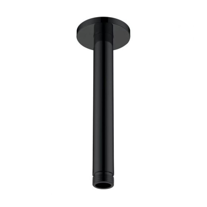 Imex BTR006/NG brazo rociador de ducha techo redondo latón negro mate diseño moderno