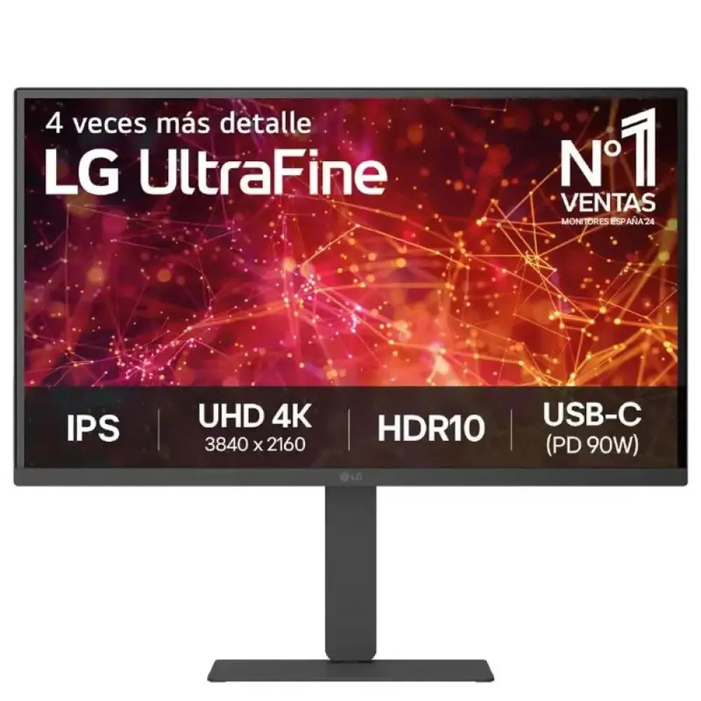 Monitor LG UltraFine 27U730A-B, 27" IPS, 4K UHD, USB-C 90W, Altavoces, regulable Altura, HDR10