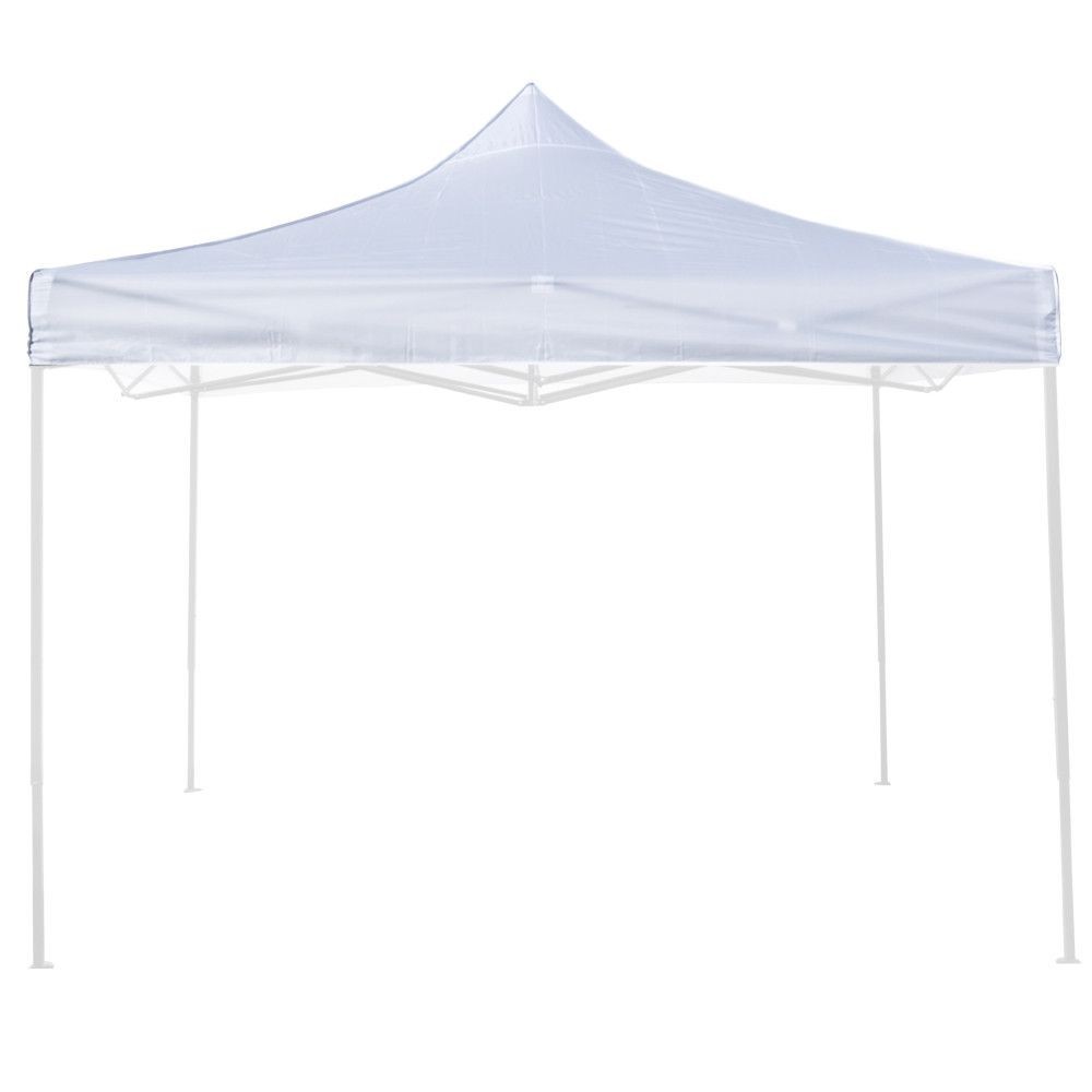 Cubierta de techo impermeable blanca de 3 x 3 pulgadas para reemplazo de gazebo plegable