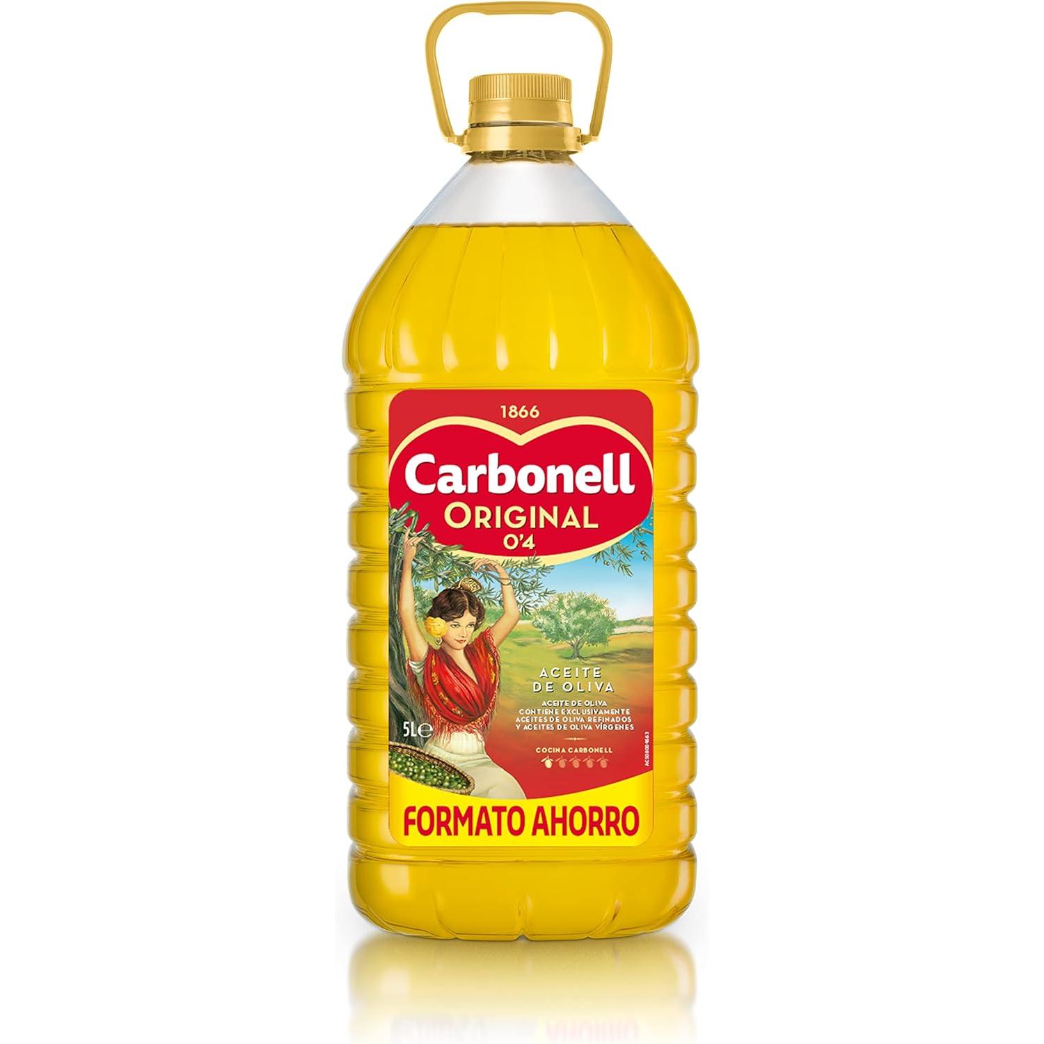 Carbonell - Carbonell-Aceite de Oliva 0.4º,garrafa 5L,suave de acidez, un sabor y olor suaves